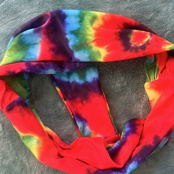 NWOT Tie-Dye High Waist Bikini Bottoms - Picture 4 of 5